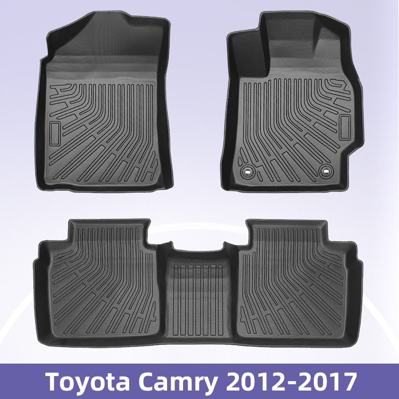 Para Toyota Camry2012 - 2017 3D para todo el tiempo, almohadilla de pie TPE, almohadilla del maletero