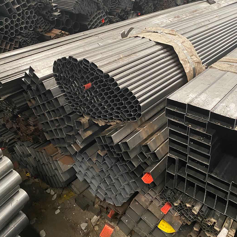 厂家批发家具管黑方管直缝焊管薄壁铁管铁艺家具用圆管方管矩形管