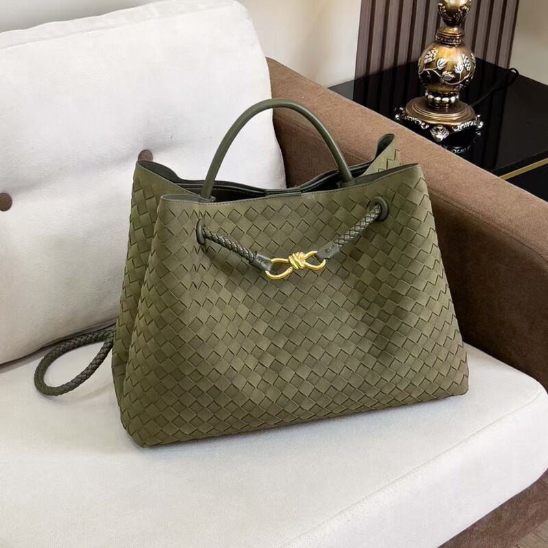 BV frosted suede woven women's bag, extra-large capacity tote bag, bowknot metal buckle handbag, shoulder and crossbody bag BV frosted suede woven women's bag, extra-large capacity tote bag, bowknot metal buckle handbag, shoulder and crossbody bag