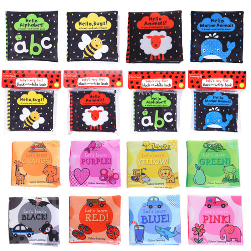 Funnyzoo infant and toddler cloth book enlightenment visual stimulation baby cloth book early education palm book baby animal cloth book