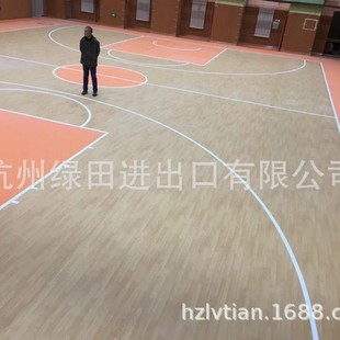 Private Printing of Gym PVC Floor, Basketball Court, Table Tennis Hall, Non-slip and Wear-resistant Printed Floor