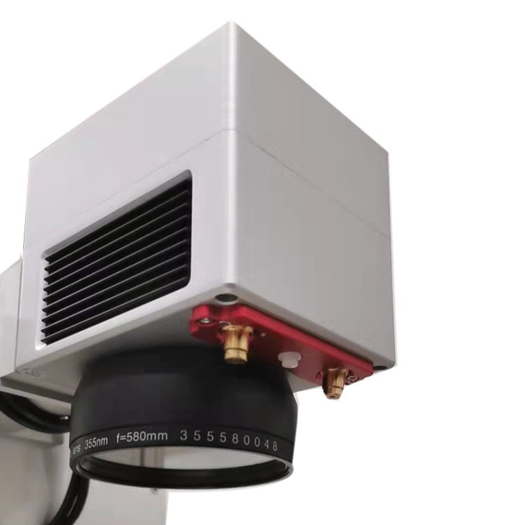 UV máquina de marcado láser de cerámica de vidrio ABS cargador máquina de grabado láser fecha QR impresora de inyección de tinta