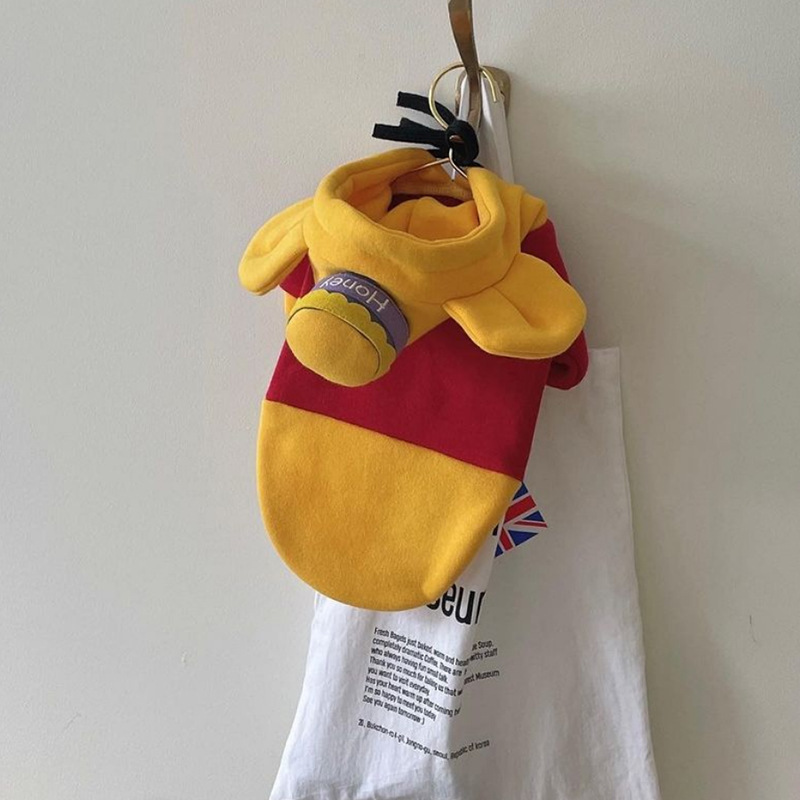 Ropa para mascotas Winnie the Pooh ropa de transformación suéter para perros gato Delgado ropa de dos patas perros medianos y pequeños ropa divertida
