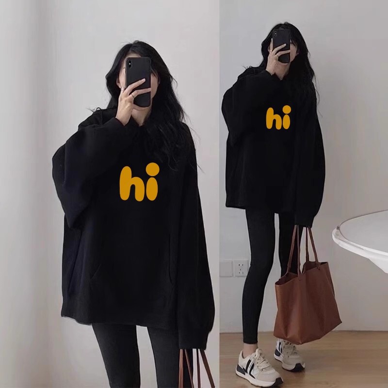 Black Hooded Sweatshirt for Women, Autumn and Winter 2025 New Popular Style, Loose Plus-Size Long-Sleeve Top, Fleece-Lined and Thickened Jacket Black Hooded Sweatshirt for Women, Autumn and Winter 2025 New Popular Style, Loose Plus-Size Long-Sleeve Top, Fleece-Lined and Thickened Jacket