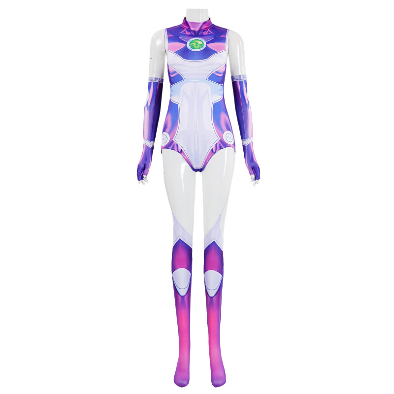 漫優品成人児童女子3dプリントスパンデックスレオタード少年タイタン星火コスプレ|undefined
