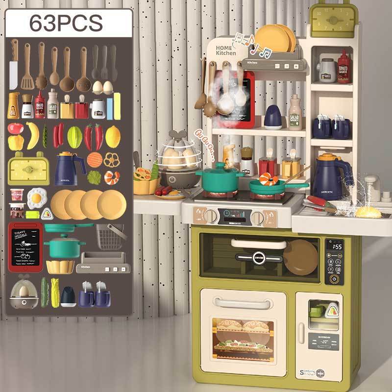 Baby Valley Niños Juguetes de cocina Niñas Cocinar Cocinas Simulaciones de cocina Regalo de cumpleaños de bebé de 3 años