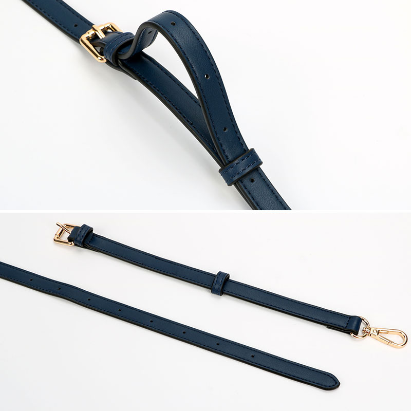 Black Strap Accessory Women's Handbag Crossbody Strap Replacement Strap Lychee Pattern Fine Shoulder Strap Soft Leather Single Shoulder Strap