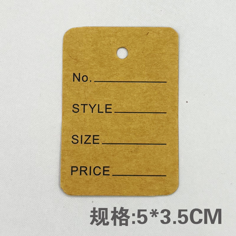 Etiquetas de Papel Kraft para Ropa, En Blanco, para Ropa y Joyería