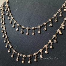 链条diy配饰 水钻吊钻链纯铜电镀高保色古风汉服流苏鞋服材料配件