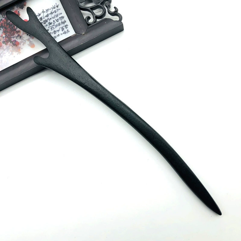 Заколка для волос из Ebony sandalwood, классический аксессуар ханфу, этно-элегантный дизайн