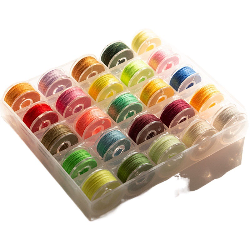 Цилиндр замка с линией 25/36 линия сетки набор швейных машин Нижняя линия шпульки Набор 36 Сетка Прозрачная Шпулька коробка с линией