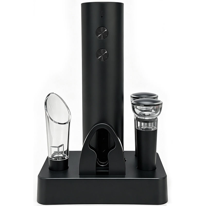 Abridor de botellas de vino eléctrico, conjunto de base de alta calidad, abridor de botellas de vino, tornillo automático para el hogar, artefacto de apertura de vino. image 5
