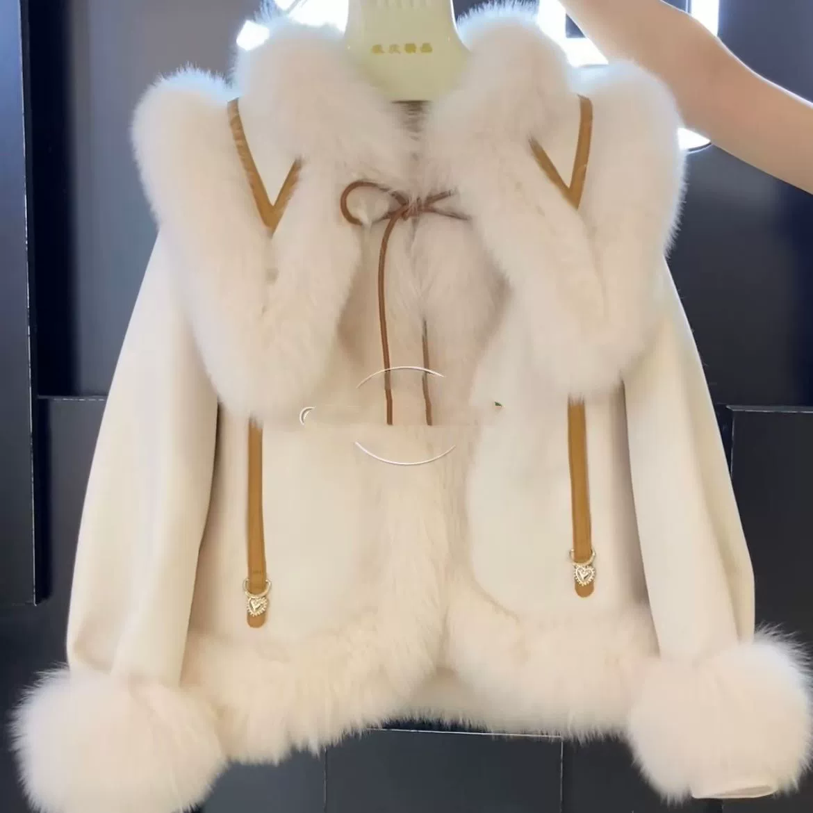 Demi-season fashionable down jacket