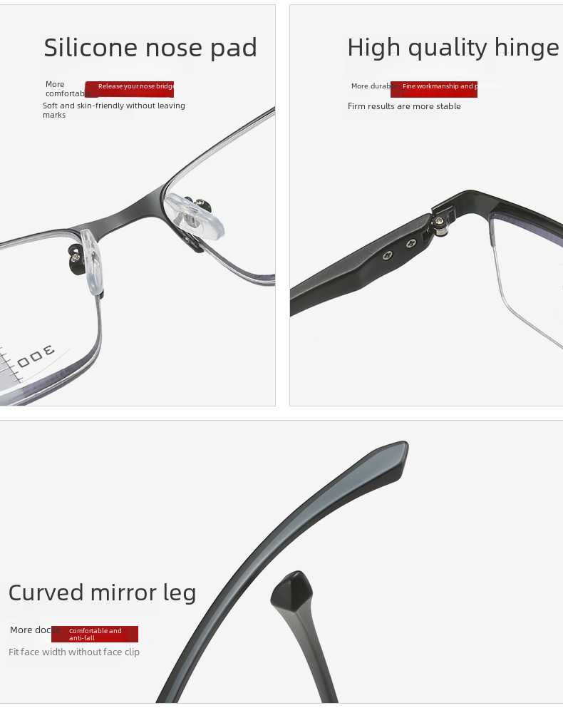 Multi-focus color-changing reading glasses new European and American automatic zoom reading glasses far and near dual-purpose reading manufacturers wh_voghion.com