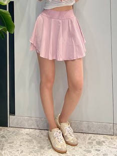 ✅ Lu Iux Cloud Skirt Women's Tennis Skirt Court Rival Fake Two-Piece Double-Layer Skirt Sports Pants Skirt Anti-Walking