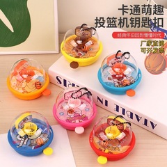 創意ミニ指弾射バスケットボールマシンのキーホルダー子供用バスケットマシンのおもちゃはスーパーのプレゼントを飾ります。
