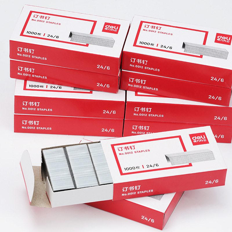 [10 Boxes] Deli 0012 Staples Universal Large Size Staples Universal 24/6 Staples 12