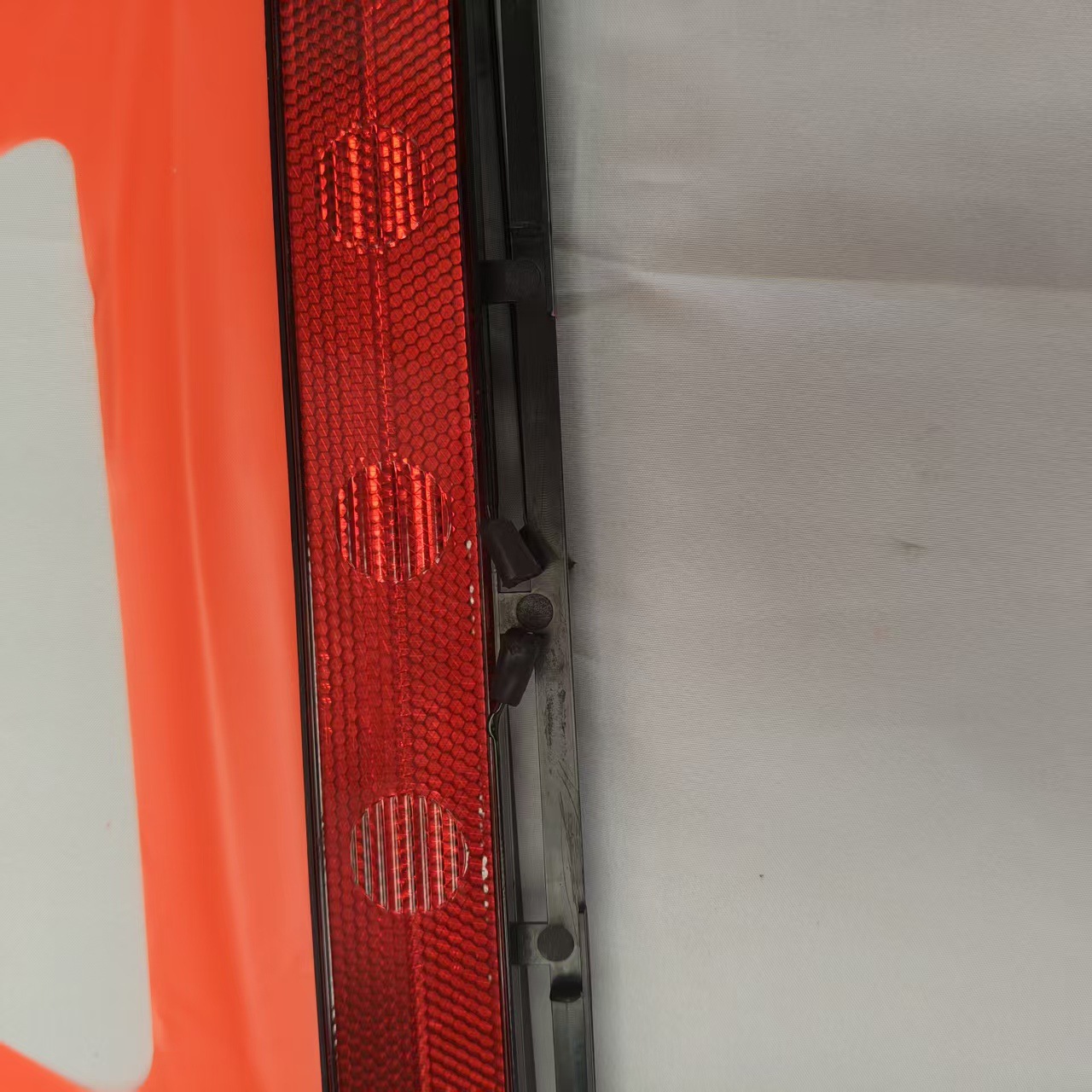 Small red box tripod PVC car warning sign vehicle tripod reflective stand accident road sign emergency