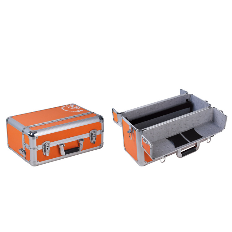 彩色铝合金工具箱产品展示手提箱多功能工具箱CA1201
