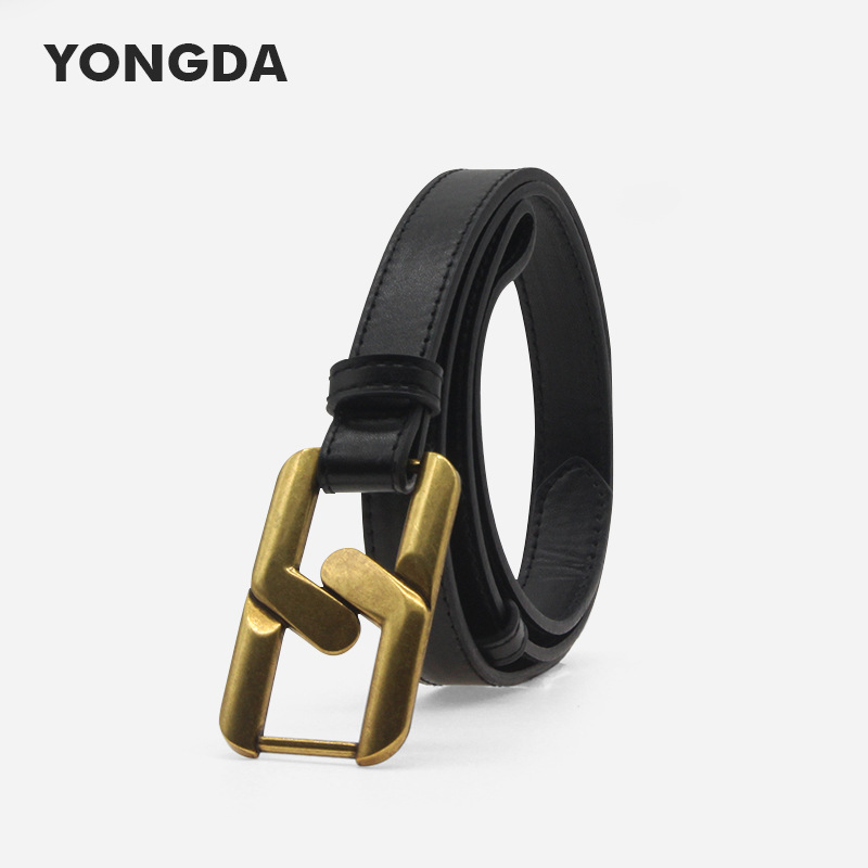 2023 novo cinto de venda quente retro fivela octogonal couro do plutônio cintura decoração cinto fino elegante e elegante menina cinto_voghion.com
