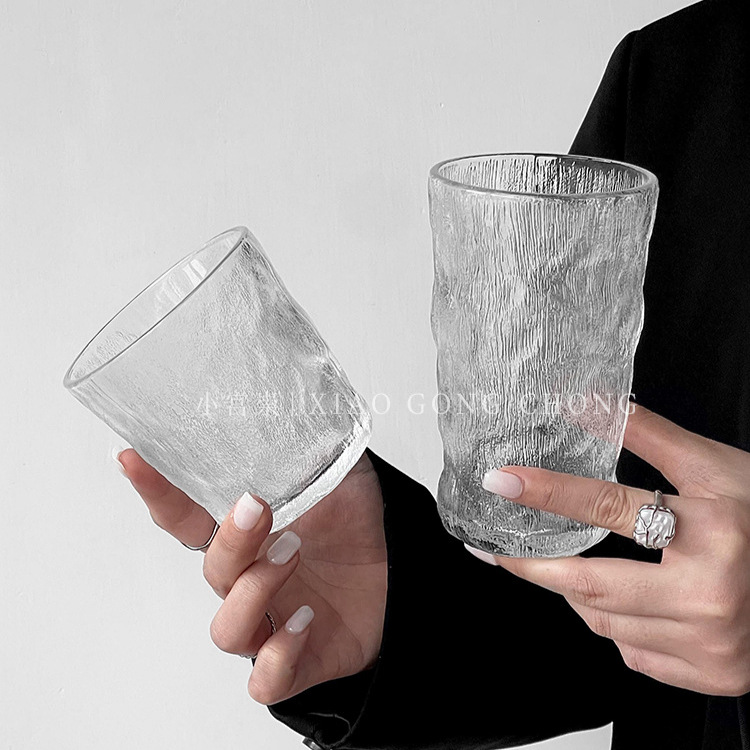 Glass Glacier Home Living Water Cup Set High-end Family Guest Cup Set Taza de jugo Taza de té Taza de vino tinto