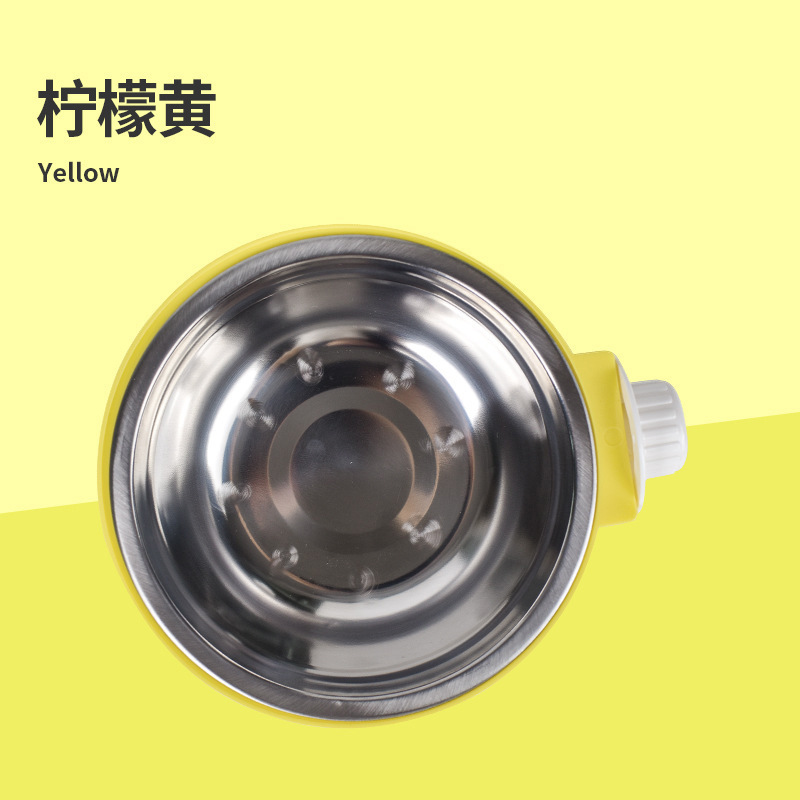 Cat Bowl Pet Bowl tazón de comida de acero inoxidable gato jaula colgante comida para gatos tazón de conejo tazón para perros antidetonantes cuenca