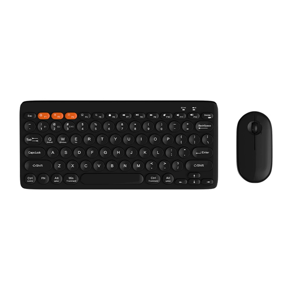 Acrylic wireless mute set, handheld keyboard, mouse