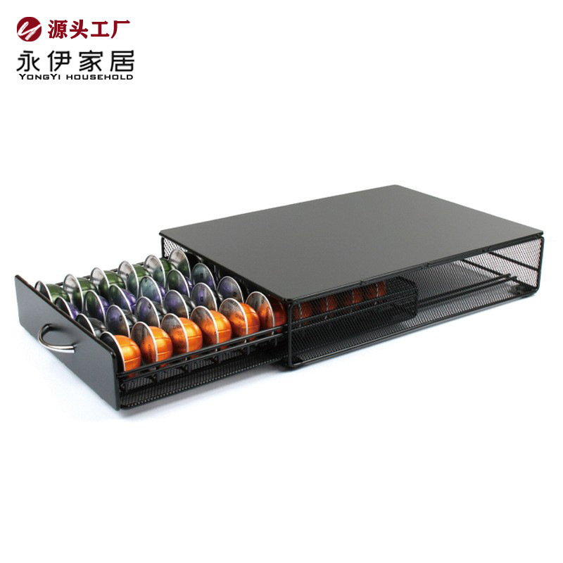 Yongyi Factory Cross-border Supply Coffee Capsule Rack Display Rack 40 vertuoline Drawer Storage Rack Yongyi Factory Cross-border Supply Coffee Capsule Rack Display Rack 40 vertuoline Drawer Storage Rack