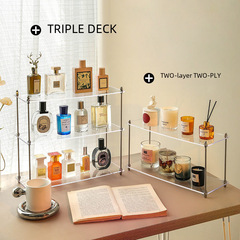 香水杯子置物展示架桌面ins香水香薰香氛收納盒多功能收納