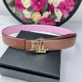 Brown + gold buckle