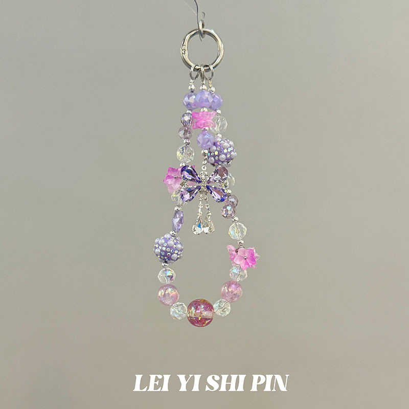 [蜜桃乌龙]新款甜美串珠设计感小众精美手机链高端串珠流苏手机链|undefined