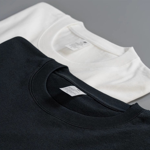 Pure Color Heavyweight Cotton White Long-Sleeve T-Shirt for Men and Women Loose Round Neck Basic Bottom Shirt Top Autumn Clothes