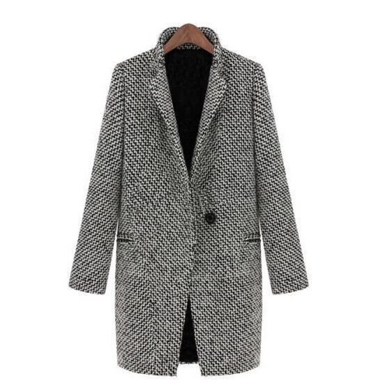 2025 Autumn and Winter European Station Houndstooth Coat Mid-Length Large Size Special Price Houndstooth Coat Ebay Hot Sale 2025 Autumn and Winter European Station Houndstooth Coat Mid-Length Large Size Special Price Houndstooth Coat Ebay Hot Sale