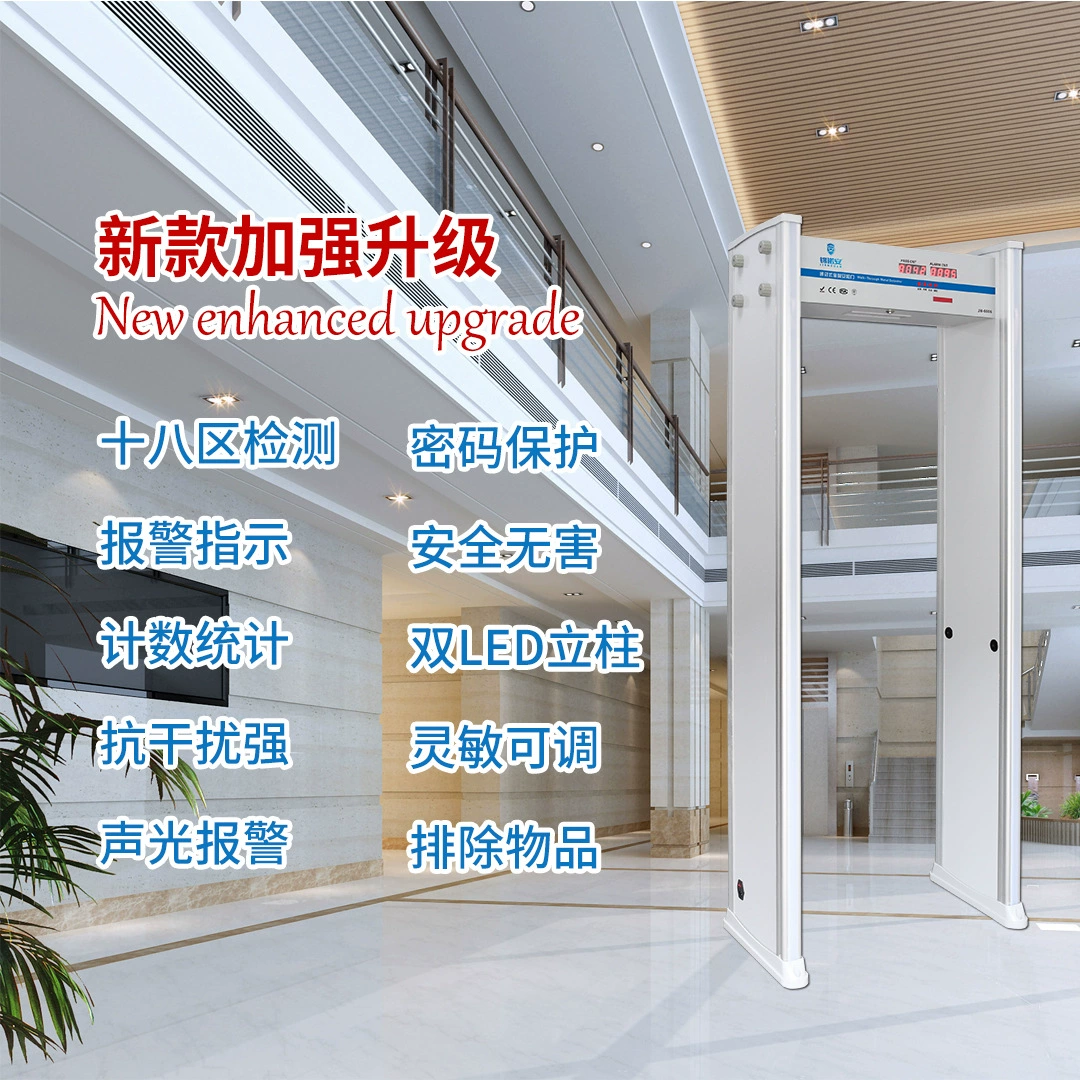 Заводские ворота для обнаружения металла Золотые, серебряные, медные и железные проходы для проверки безопасности