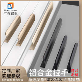 6061铝合金拉手铝型材开模定制加工型材6063玻璃门铝材阳极氧化