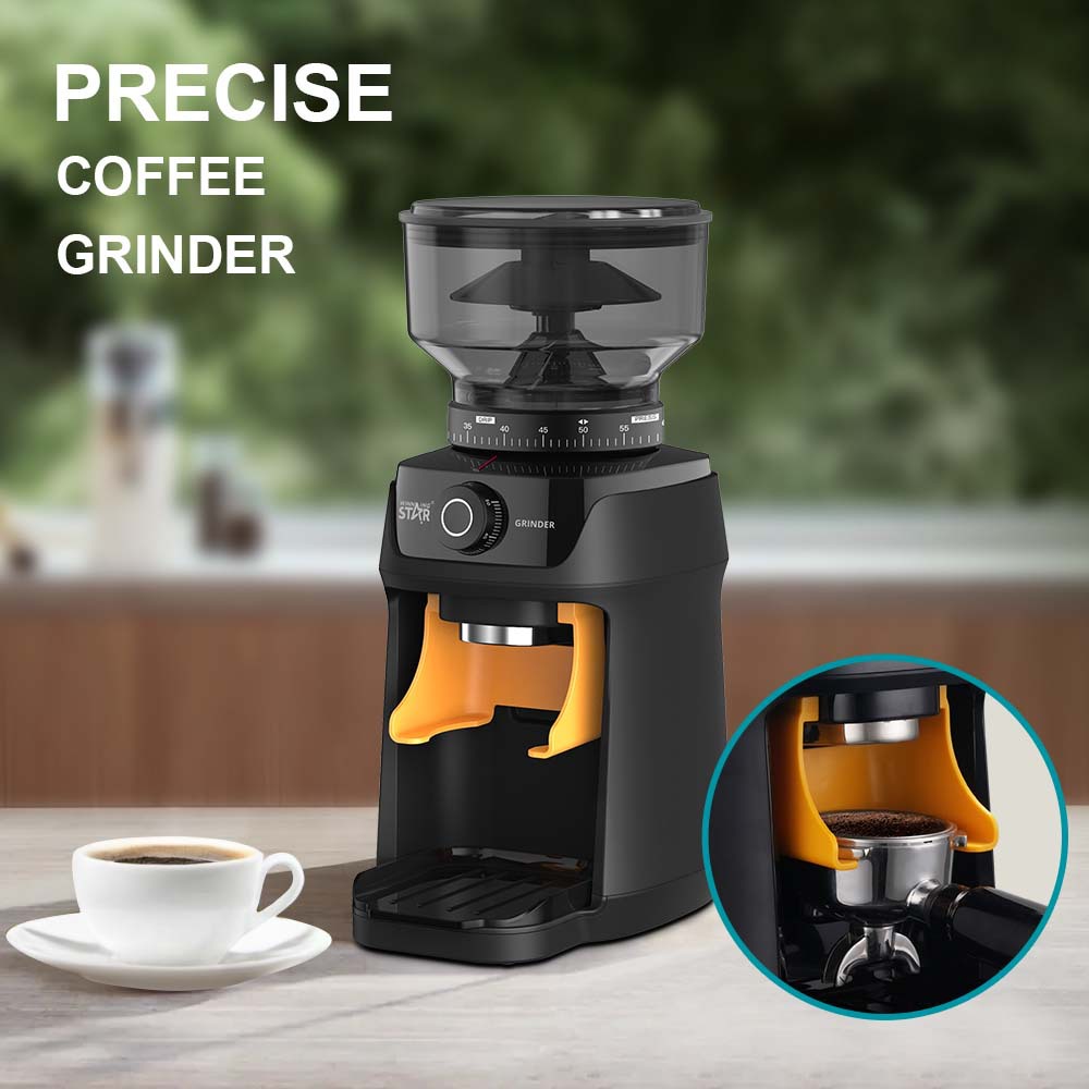 WinningStar Home 65 archivos para ajustar el grosor de los granos de café molienda en seco trituración y molienda molinillo eléctrico cronometrador