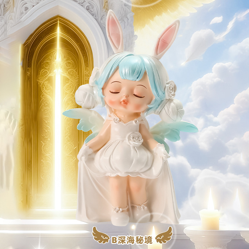 网红热卖白月星河安妮女孩摆件治愈系卡通可爱小众高级感礼品批发|undefined