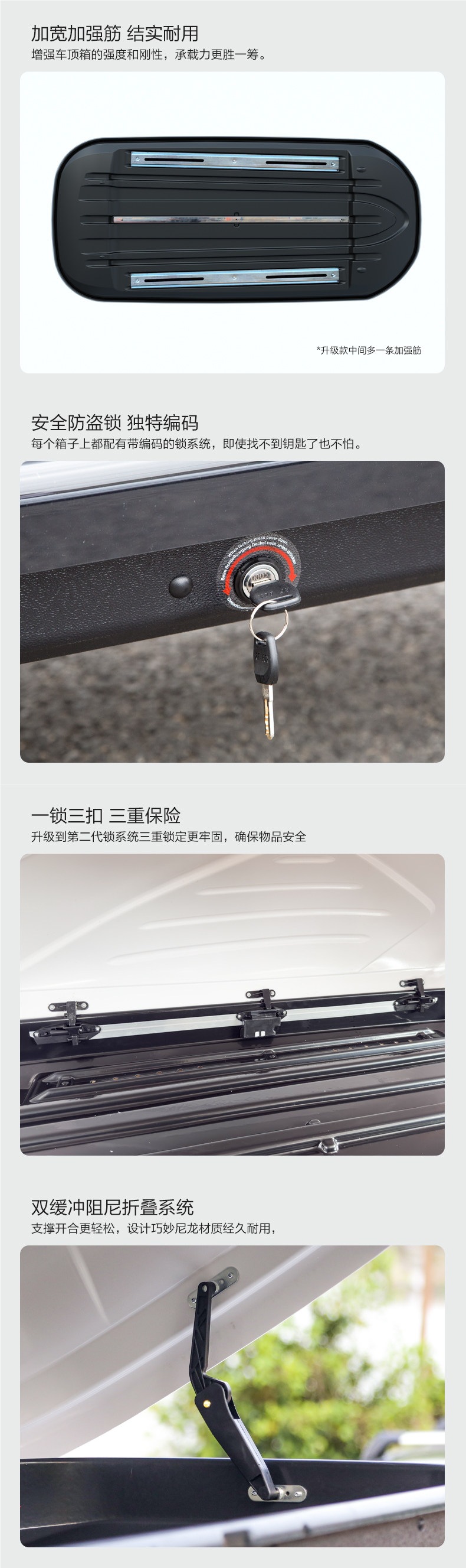 Genuine Ultra-Thin Large-Capacity Roof Luggage Box for Suv Cars, Universal Car Roof Box Travel Suitcase Luggage Rack