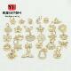 14k package gold micro inlaid zircon accessories star moon flower butterfly love pendant diy necklace earrings pendant material