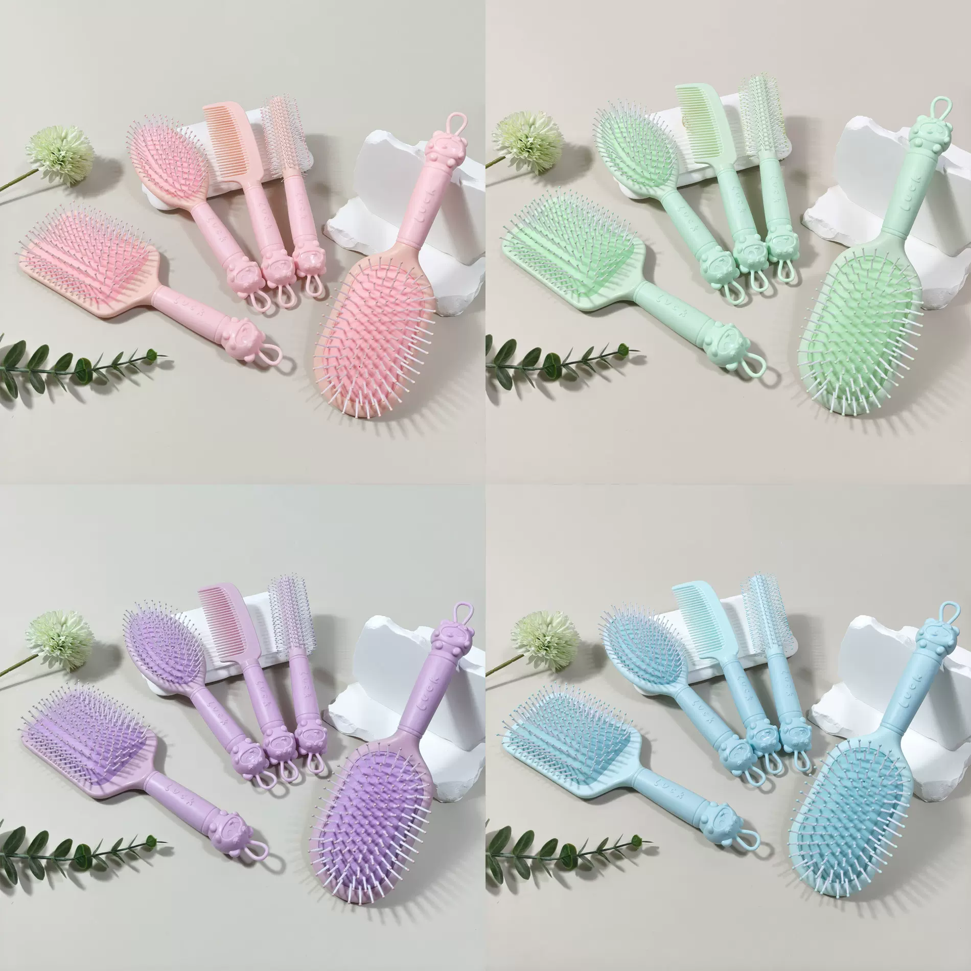 可爱日韩萌宠气囊按摩梳子少女卡通气垫梳长发梳美发卷发梳子批发