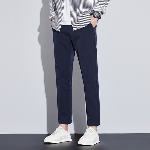 Taobao Tmall delivers spring and summer new men's casual pants with four-sided elastic all-match light business fashion pants