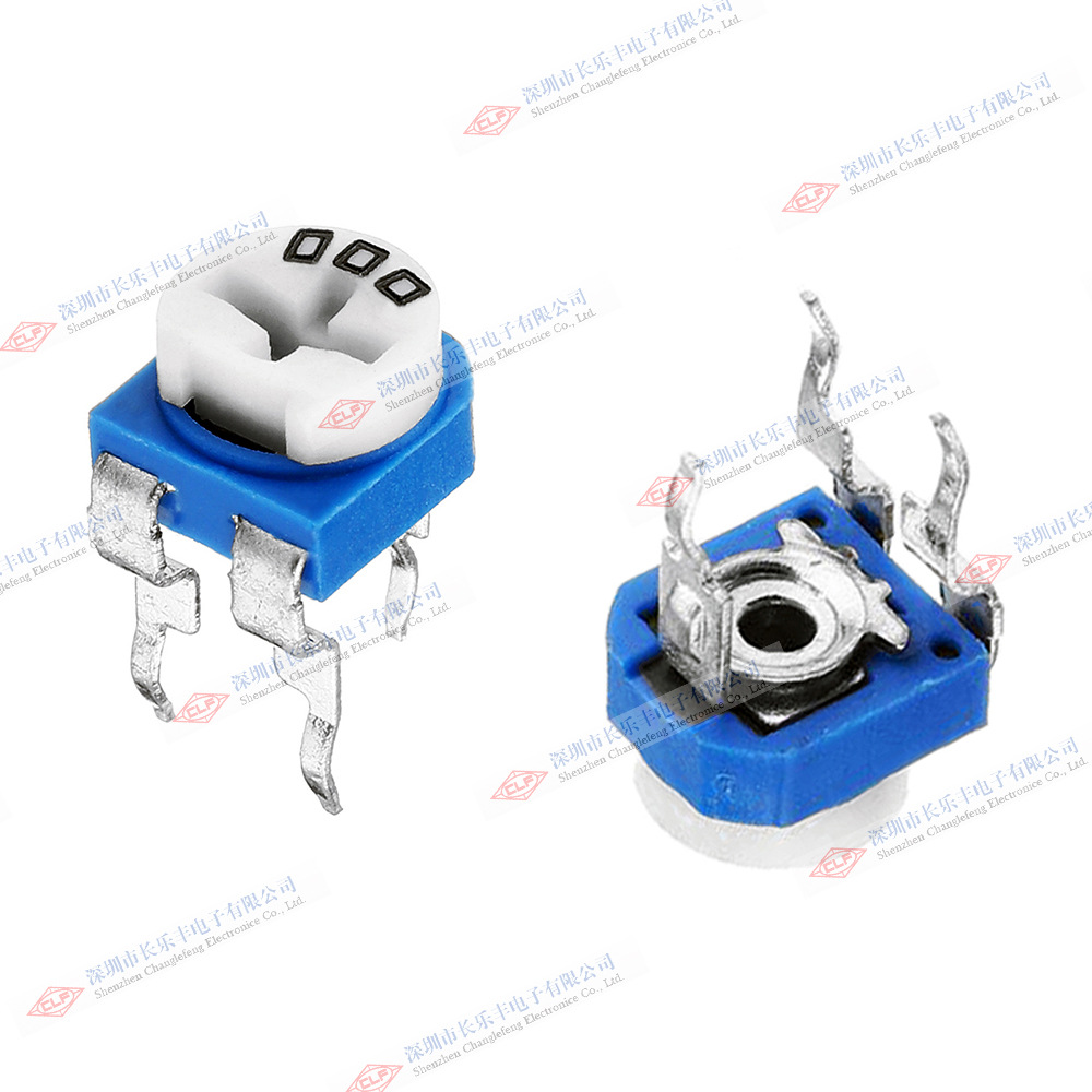 兰白微调电位器WH06-2A-100Ω直插可调电阻RM065-101