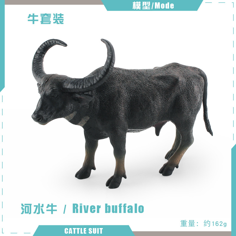 Transfronteriza simulación animal salvaje almizcle buey ancolavatuxi Toro Río buey GOER ganado modelo decoración adornos