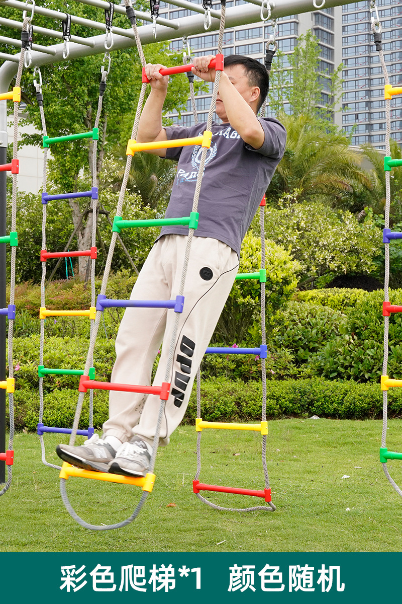juguetes al aire libre colgantes colgantes escaleras de escalada de cuerda colgantes escaleras de cuerda colgantes equipos de entrenamiento físico de jardín de infantes para niños
