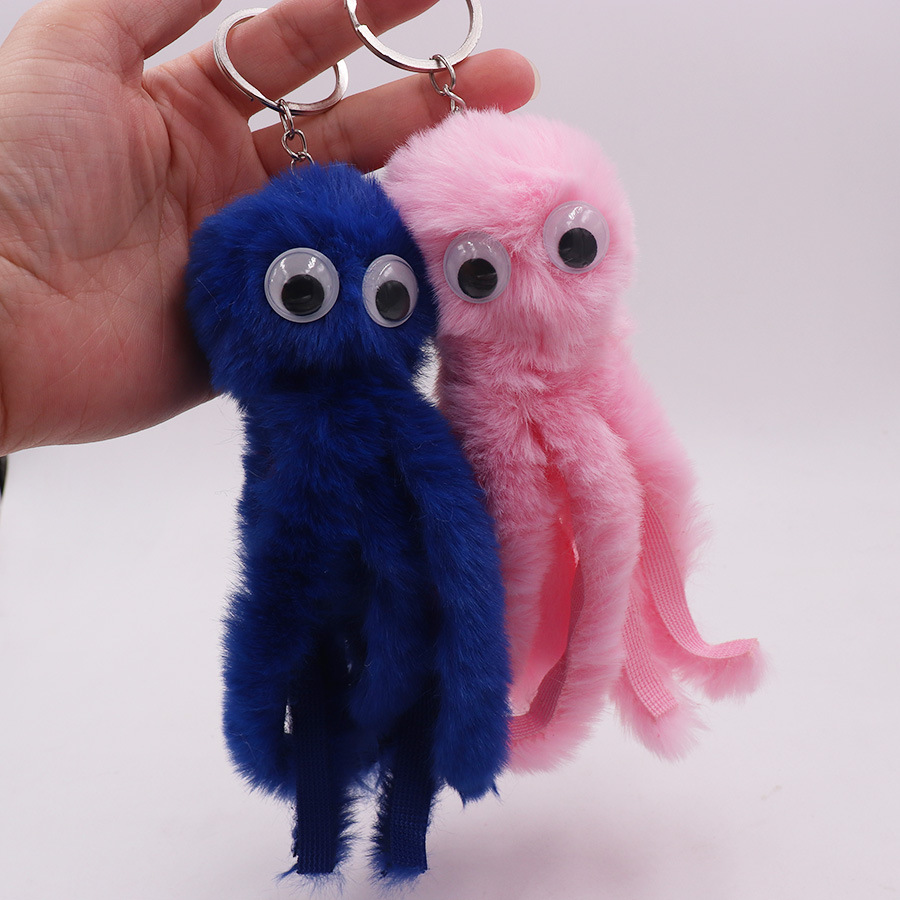 30g Weight Keychain Classification 1 Piece Quantity Daily Occasion Alloy Material Unisex Gender Sewing Design Cute Style Cute Octopus Alloy Sewing Unisex Keychain 1 Piece 6