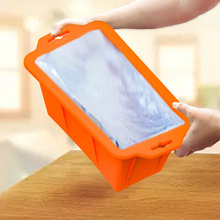 亚马逊热销大冰块硅胶冰盒模具用具带盖大号冻冰硅胶盒超大号冰格