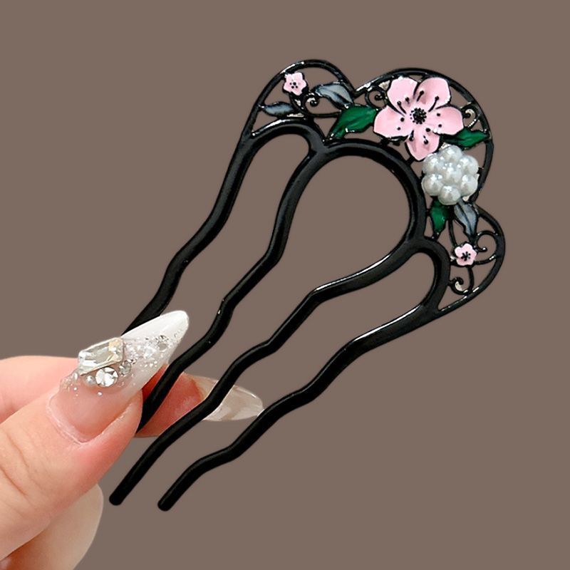 Horquilla en forma de U de alta calidad para mujer, horquilla para el cabello de todo fósforo diaria, horquilla para el cabello de la moda coreana, tocado, accesorios para el cabello con peine