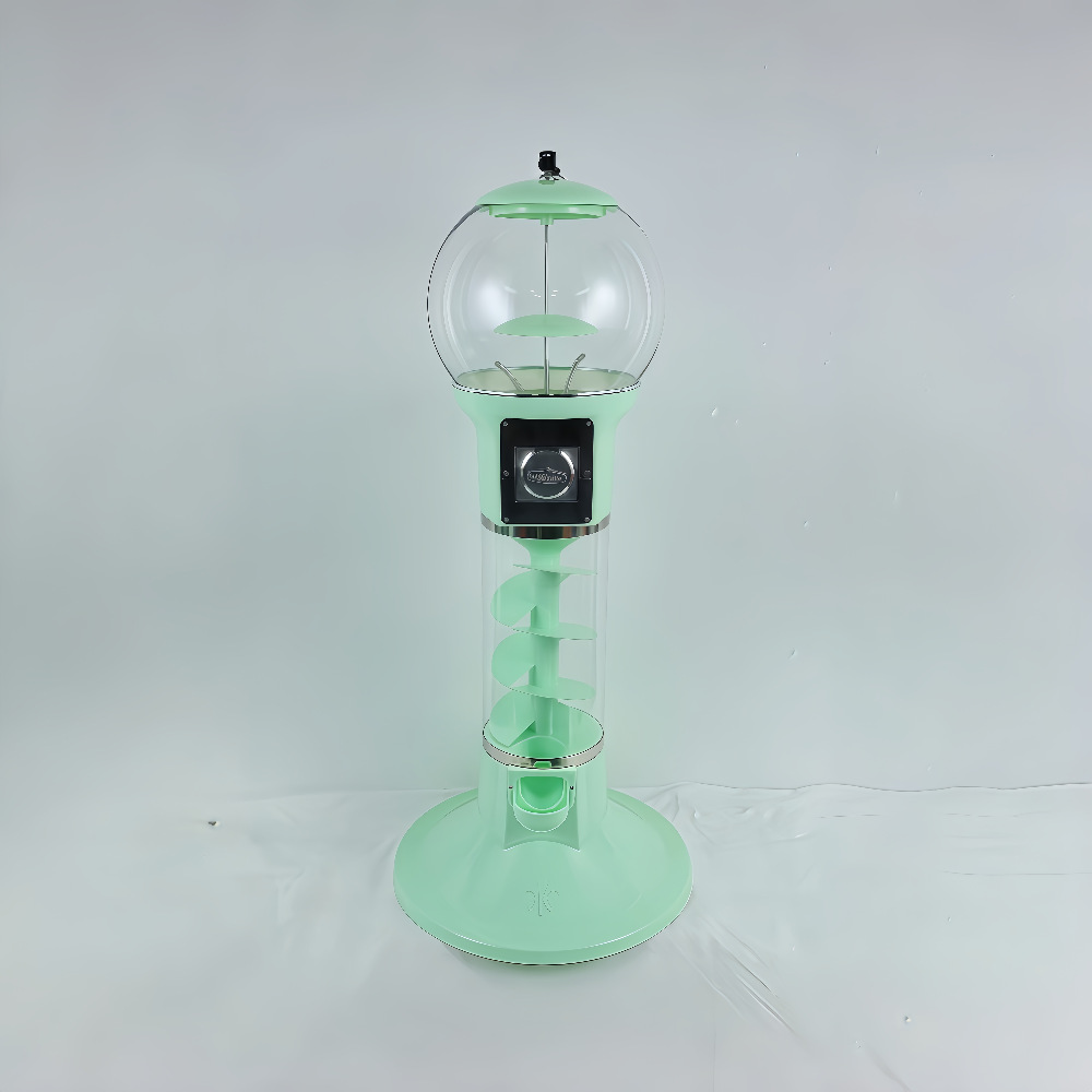 Máquina Expendedora de Cápsulas de Pie de PVC Operada por Monedas con Diseño Espiral
