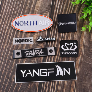 Customized metal machinery stainless steel sign nameplate door number logo corrosion aluminum alloy tag printable logo