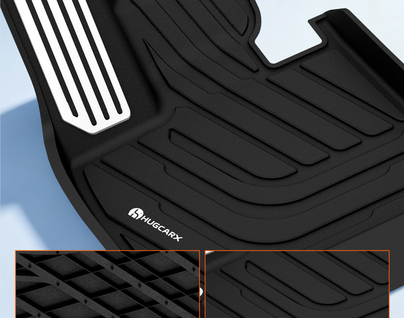 TPE injection-molded floor mats, 0 formaldehyde, one-piece molding, anti-fouling, easy to clean, universal half-cover car floor mats